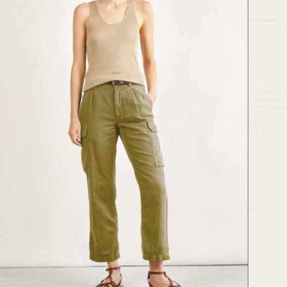 Nili Lotan Yannic Cargo Pant Olive/Army Green Sz 4 - Picture 1 of 7